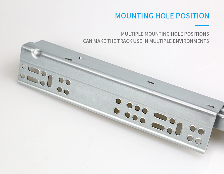 Corrediça europeia da gaveta do undermount do hardware da mobília com grampos 3D ajustáveis